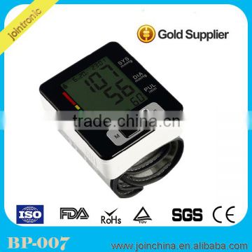 CE and Rohs Automatic Digital finger blood pressure cuffs monitor, wrist bp checker apparatus from best manufacturer