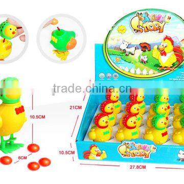 wind up walking egg laying Animal chickens toy