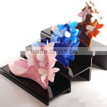 JLP customized acrylic shoe display stand,wholesale acrylic shoe display stand