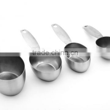 Hot sale passed FDA or LFGB stainless steel measuring cup pet food