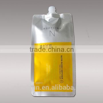 Reusable liquid packaging plastic bag with nozzle and hook/easy carry liquid bag