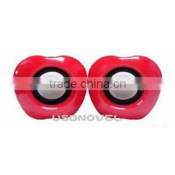 Lovely apple shaped mini speaker UST-SP32