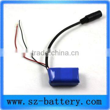 Small lipo battery pack 500mah 7.4V for small digital device