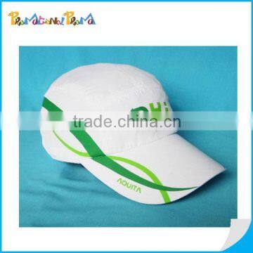 White Baseball Cap with printing logo