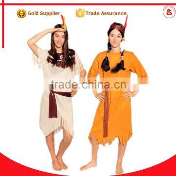 hot sales red american indian sex cosplay costume girls party indian costume