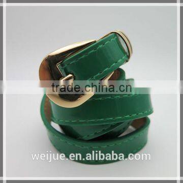 Fashion Style Thin Green Skinny Belt for Women