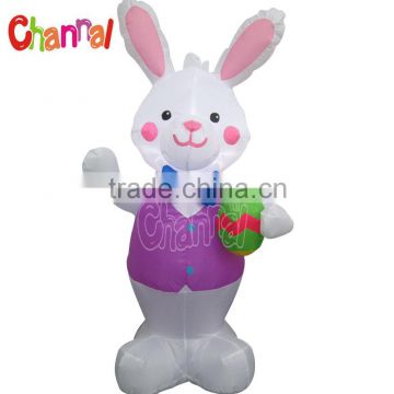 Inflatable Easter Bunny with Easter Egg Decoration Holiday decoration