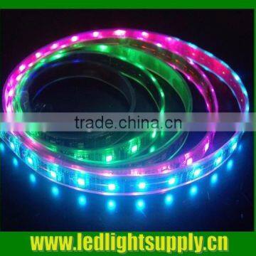 High lighting hot sale IP65 indoor outdoor battery powered trimmable 5050 flexible waterproof RGB chasing led strip 220v 60led/m