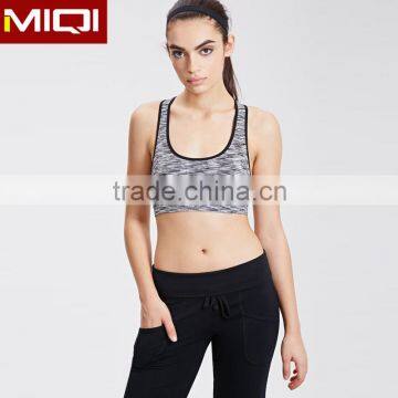 2016 Latest Design Fitness yoga wear 87% Nylon 13% Spandex Raceback Women Sexy Sports Bra