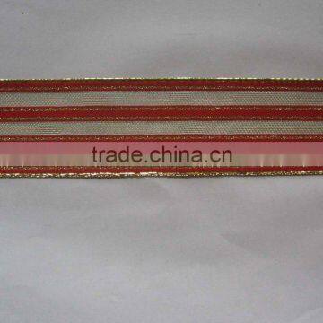 Woven Wire Edge Decorative Ribbon