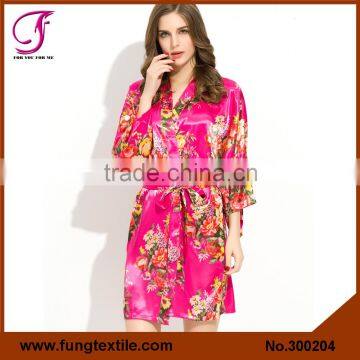 FUNG 3002 New Flower Bridal Party Robe for Wedding