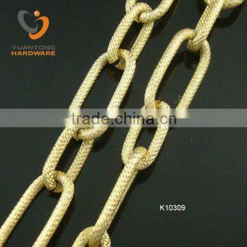 gold color metal chains for bags,aluminum bulk chain