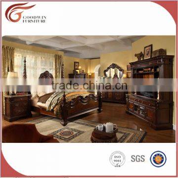 WA148 solid wood bedroom bed double wedding bedroom furniture