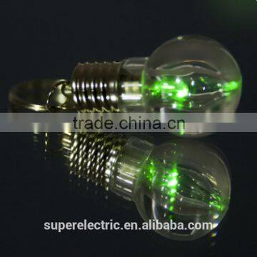 Top selling mini light bulb shape wholesale custom light up led flashing keychain