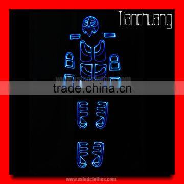 Wireless DMX512 Programmable Fiber Optic Party Dance Costumes