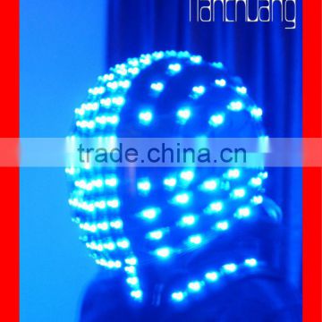 Full color light mode helmet,led safety light up helmet for stage show wireless controlled