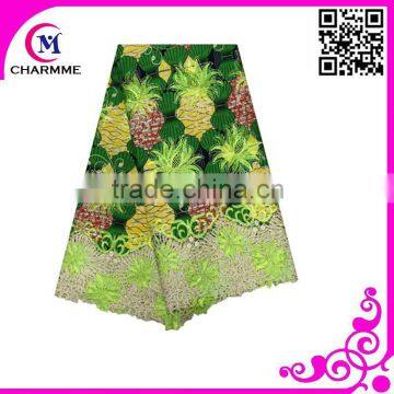 Most Fashion Design Newest Wax Lace African Wax Fabric Lace for Making Beautiful Ladies Dress photo-6