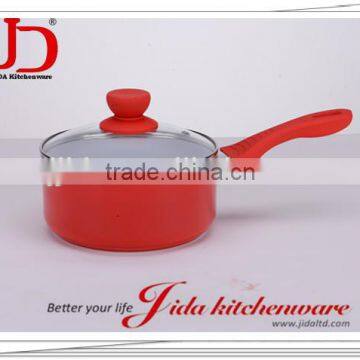 FORGED ALUMINUM SAUCE PAN WITH TEMPERED GLASS LID