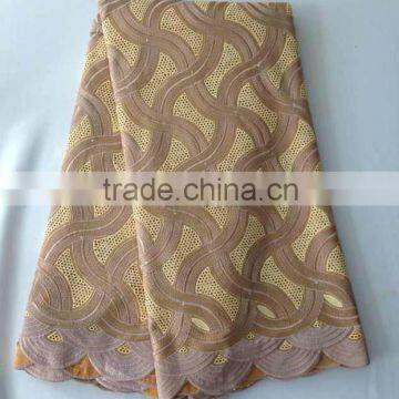 colorful design 100% cotton swiss voile lace fabric