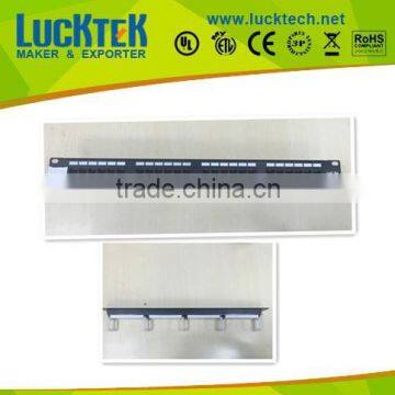 24 ports cat.5e unshield networking patch panel with cable manager