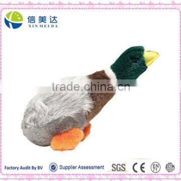 plush bird dog pet toy/real looking wild duck plush pet toy /animal sound plush dog toy