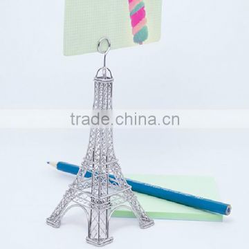 Handmade Stainless Eiffel Tower Name card holder/ Handmade metal craft