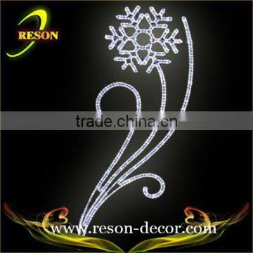 90*250cm wall hanging Christmas motif lights white flower lighting decor