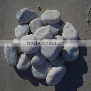 white marble tumbled pebble