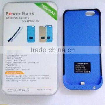 3000mAh Power External Backup power Battery Case for iphone 6 4.7