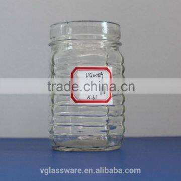 Mason jar drinking glass with handle