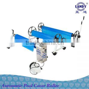 2016 Latest polycarbonate hot white manual ground roller pool cover