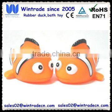 Floating water toy rubber nemo fish swimming toy