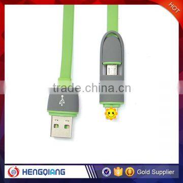 Hot Sale!!!!!!2in 1 USB Mirco Data Cabler for IPhone for Android Phone photo-3