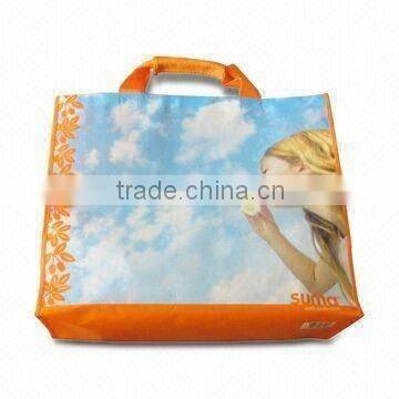 Fashion Printed Recycle PP Woven Bag With Handle(glt-w0094)