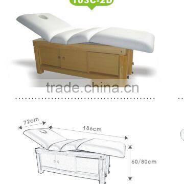 2016 Hot Sales Solid Wood Electric massage bed,Solid Wood Massage Bed With Lockers, Soild Wood Beauty Bed