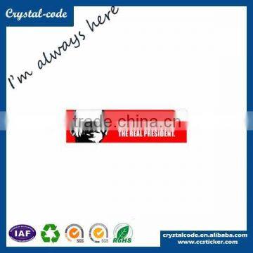 Custom sticky car bumper sticker