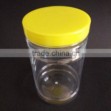 Food bottles PET transparent green transparent plastic honey bottles sealed cans