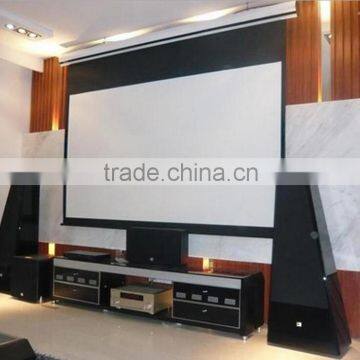 luxury tab tension projection screen with soft matte white fabric 12 inch 16:9