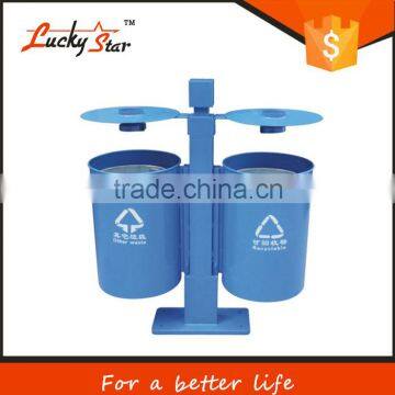 The outdoor metal trash can manufacturer recycling waste bins