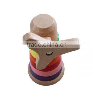 Multi colour wooden block toys for kindergarten