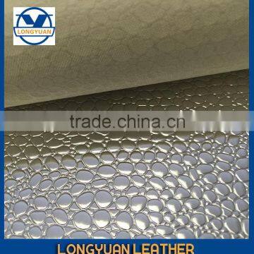 Leather Foil Metallic Leather Mirror Fabric photo-2