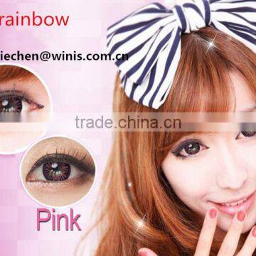 big eyes Korea cosmetic wholesale color contact lens yearly 16mm