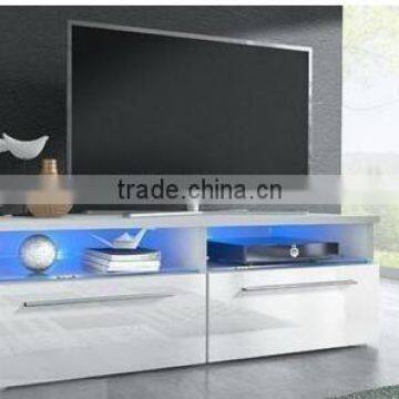 TV-3042 small design white wooden led tv stand