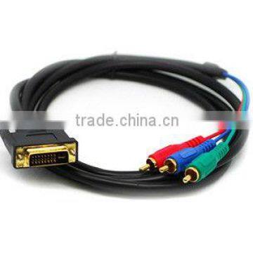 DVI-A MALE TO 3 RCA RGB COMPONENT VIDEO LEAD/CABLE