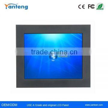 High brightness Aluminum front bezel 19inch sunlight readable industrial LCD monitor with IP65 front panel