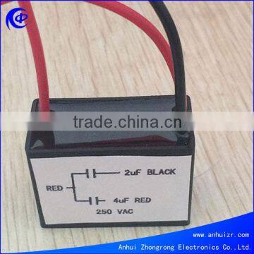 ceiling fan capacitor cbb61 1.5+3uf 450vac 250vac capacitor