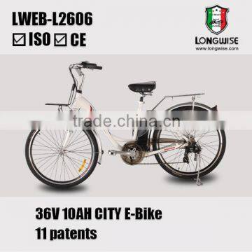 new type Elektro-Fahrrad 36V 10A li-ion battery electric bicycle CE EN 15194 approved