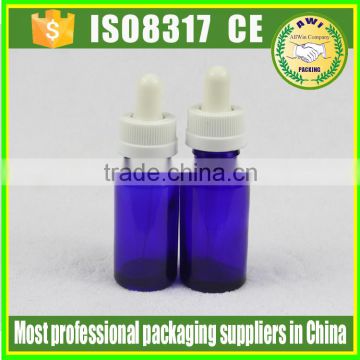 Empty Glass Eye Dropper blue Serum Bottles 10ml