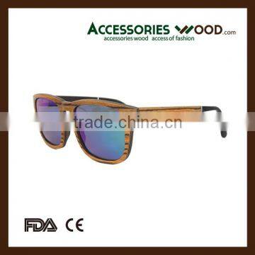 Wooden Sunglasses with Bright Polarized lense and Layered Wooden Mixed Aaetate Arms in 2016