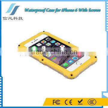 Universal 4.7 Inch Waterproof Phone Case for iPhone 6 6S With Screws Outdoor